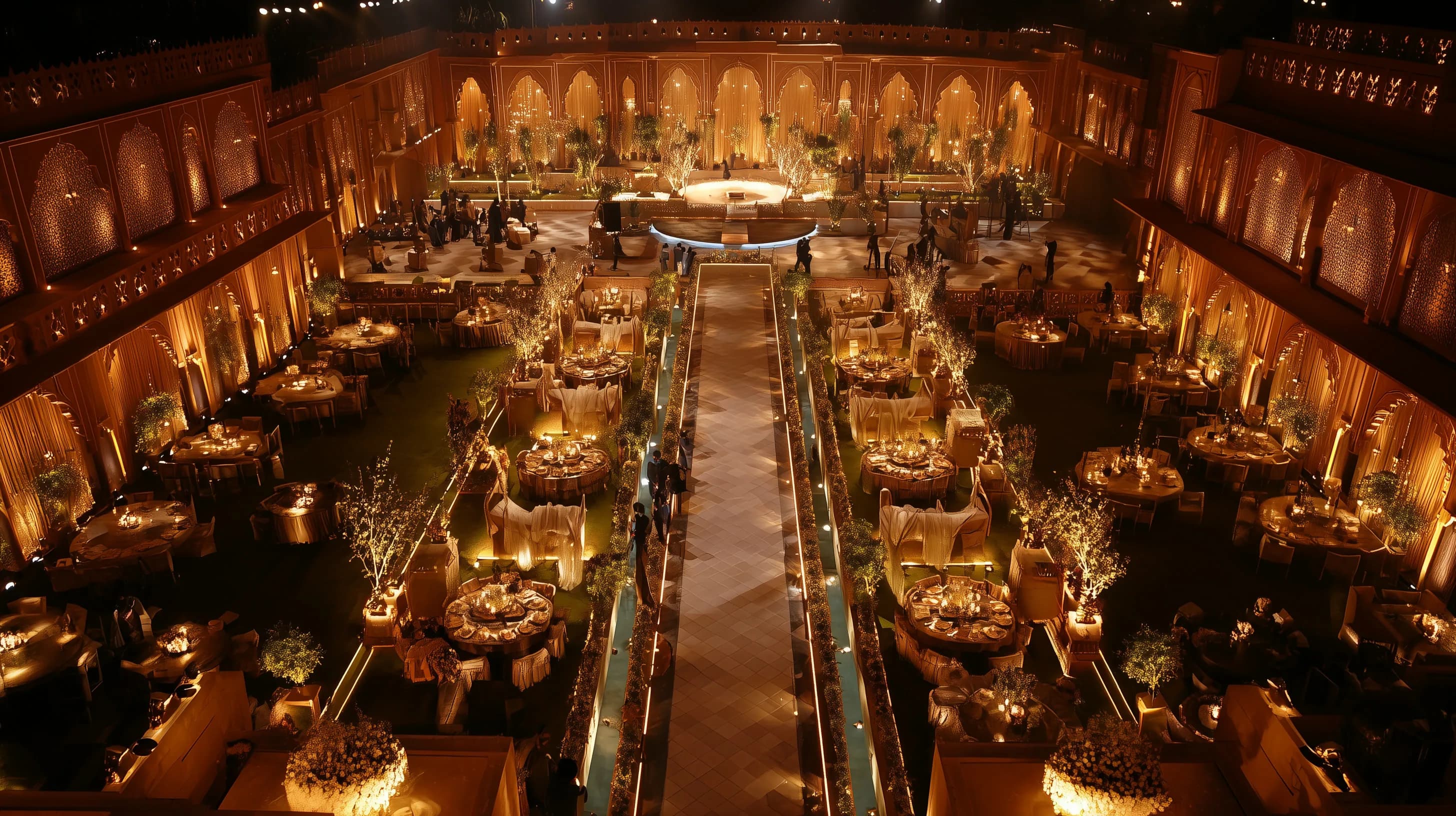 Luxury candlelit dining experience